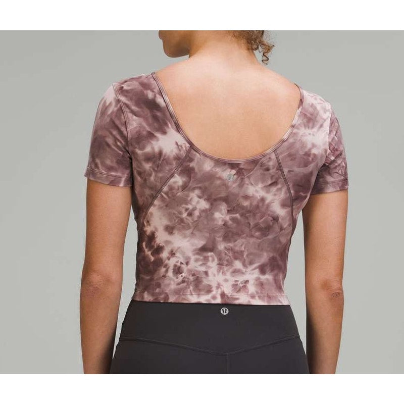 Lululemon Align T-Shirt Diamond Dye Mink Bery Lunar Rock Shadow Grey 6