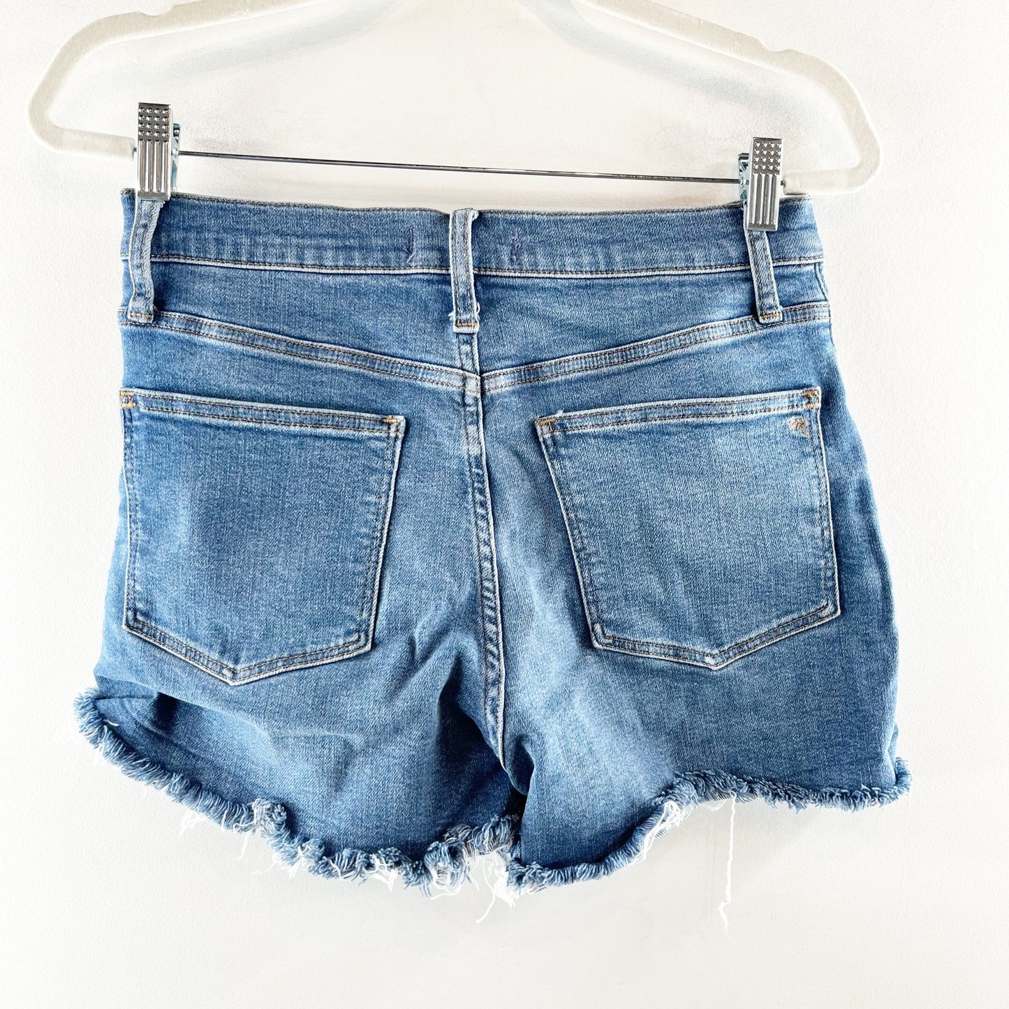 Madewell High Rise Stretch Cutoff Denim Shorts Blue 27