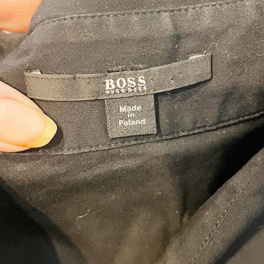 Hugo Boss Dashina 2 Button Up Shirtdress Black 6
