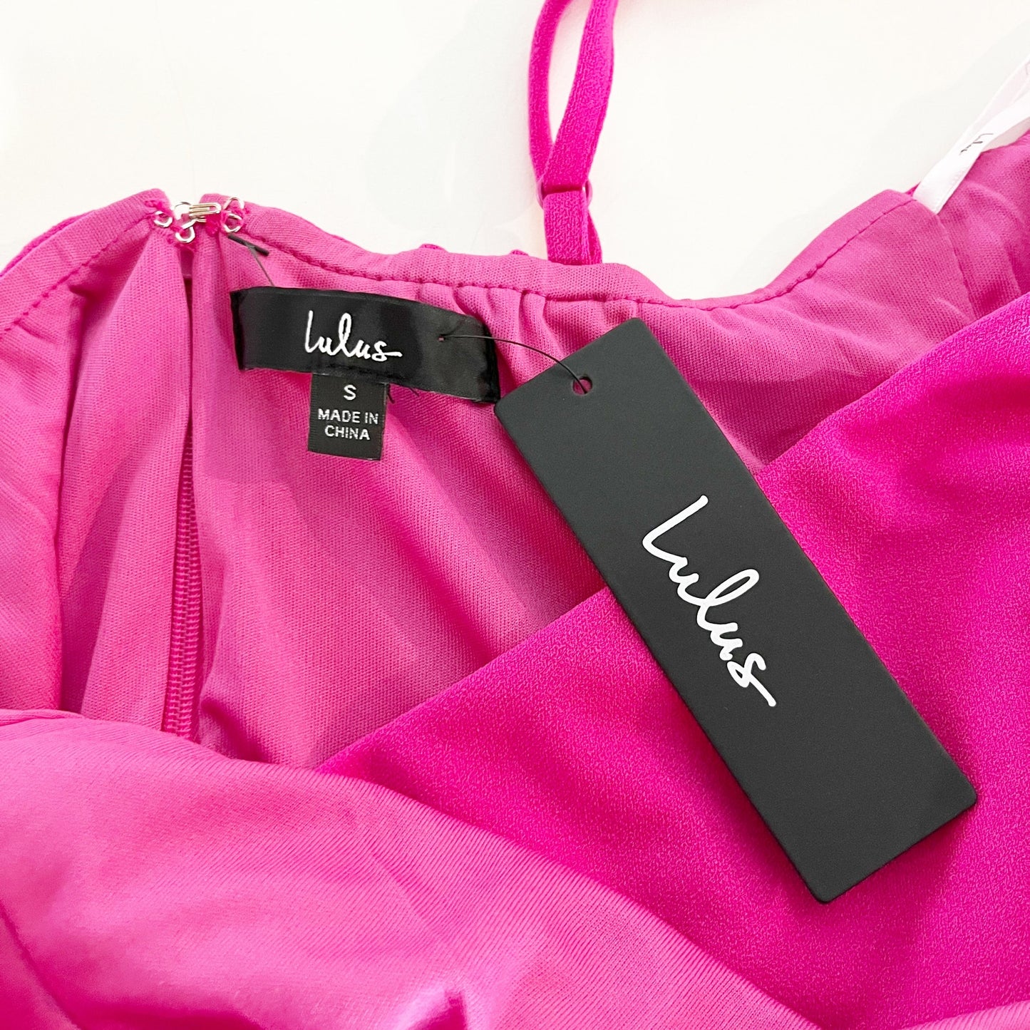 Lulus Feeling Flattered Wrap Front Bodycon Mini Dress Pink Small