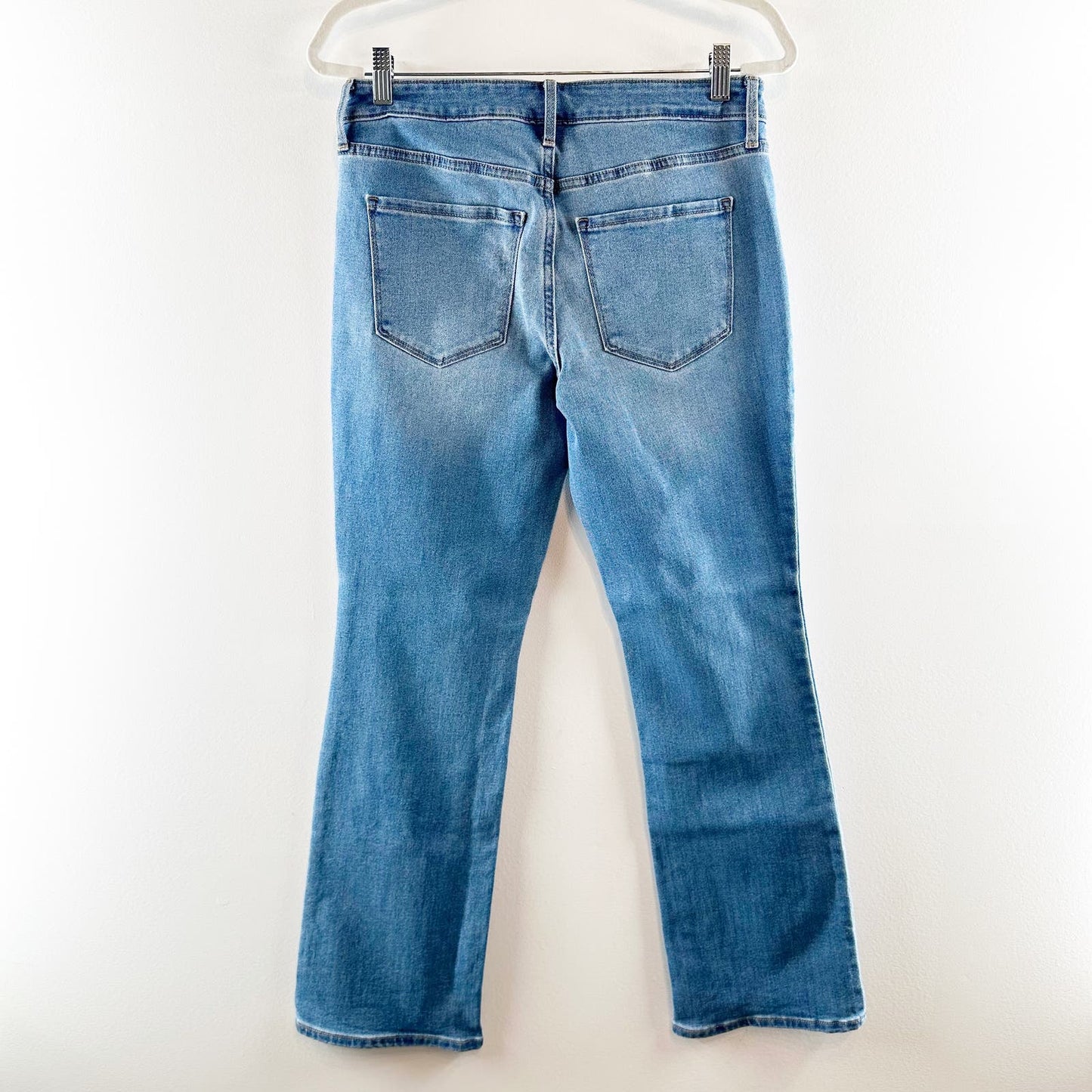 Old Navy Mid Rise Kicker Boot Cut Jeans Denim Blue 8 Petite