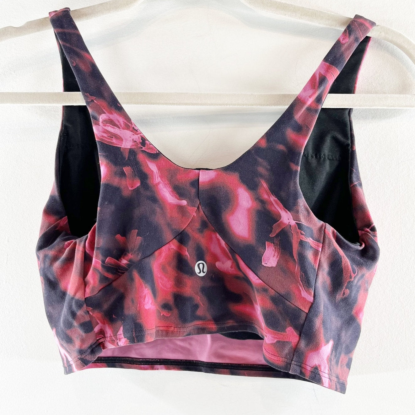 Lululemon Nulu Front-Darting Yoga Bra Intensity Pink Blossom Multi 8