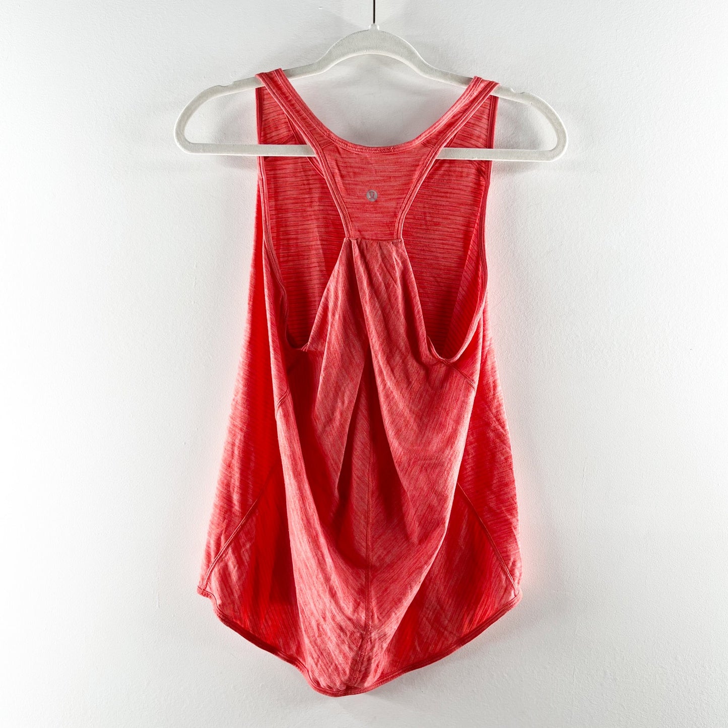 Lululemon Essential Tank Top Racerback Orange Heather Small