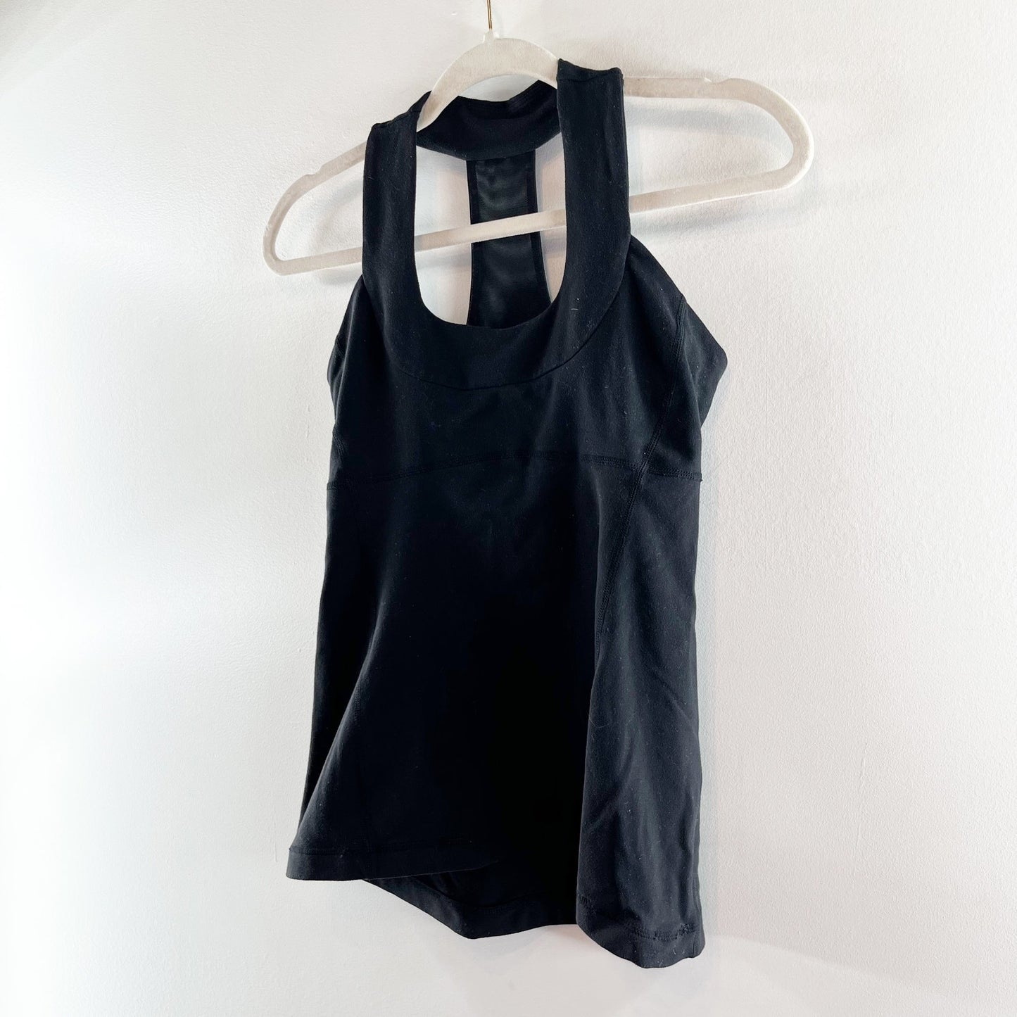 Lululemon Scoop Neck Workout Tank Top Black 6