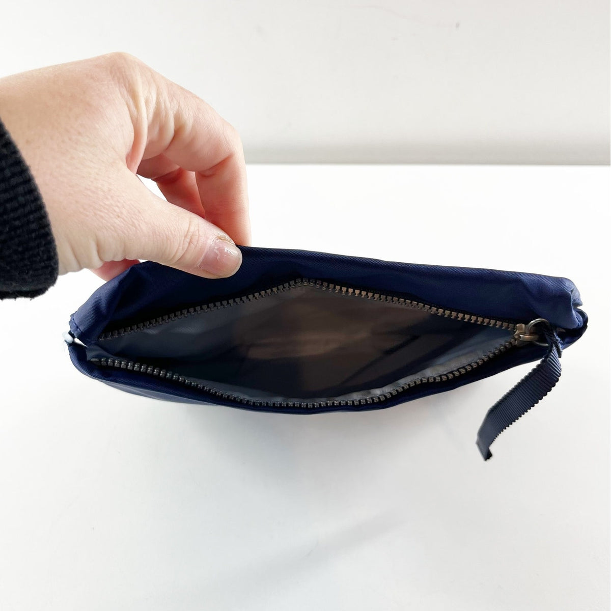 Lululemon Blue Nylon Small Pouch Wallet Zip Pocket