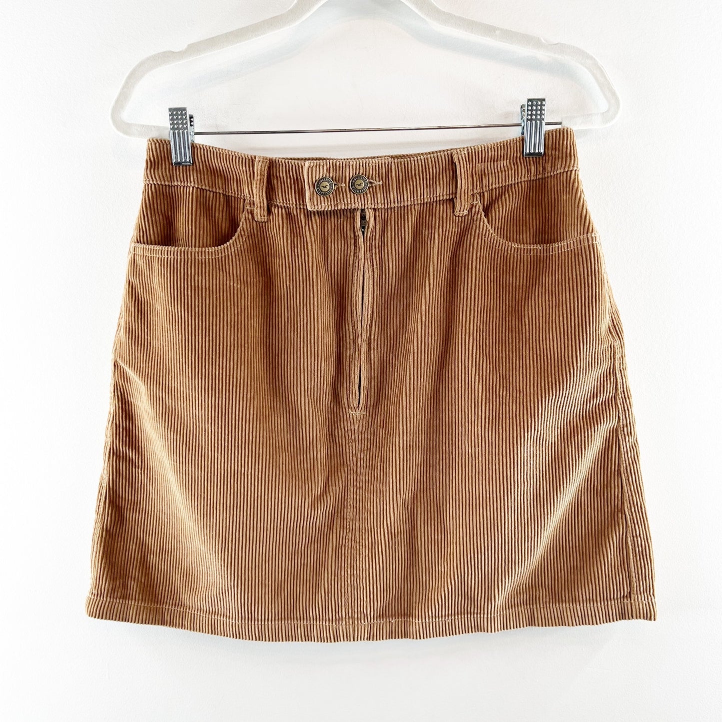 Hollister Ultra High Rise Corduroy Mini Skirt Brown 11