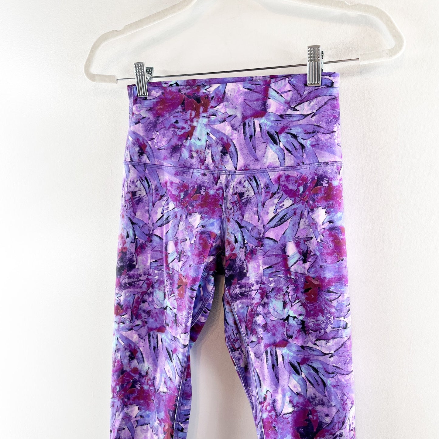 Lululemon Align High-Rise Leggings Pants 25" Iridescent Floral Multi Purple 6