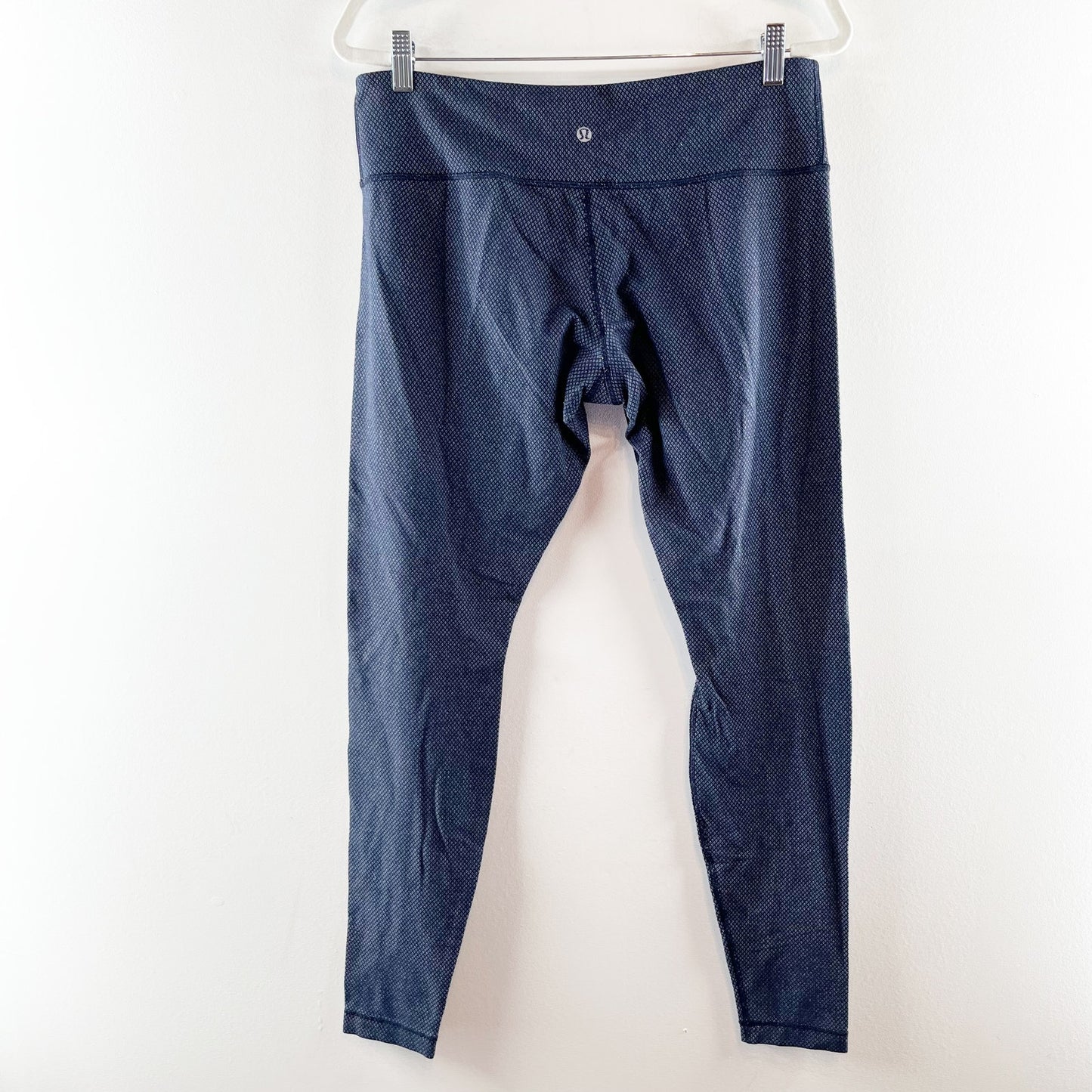 Lululemon Mid Rise Wunder Under Leggings Navy Blue 12