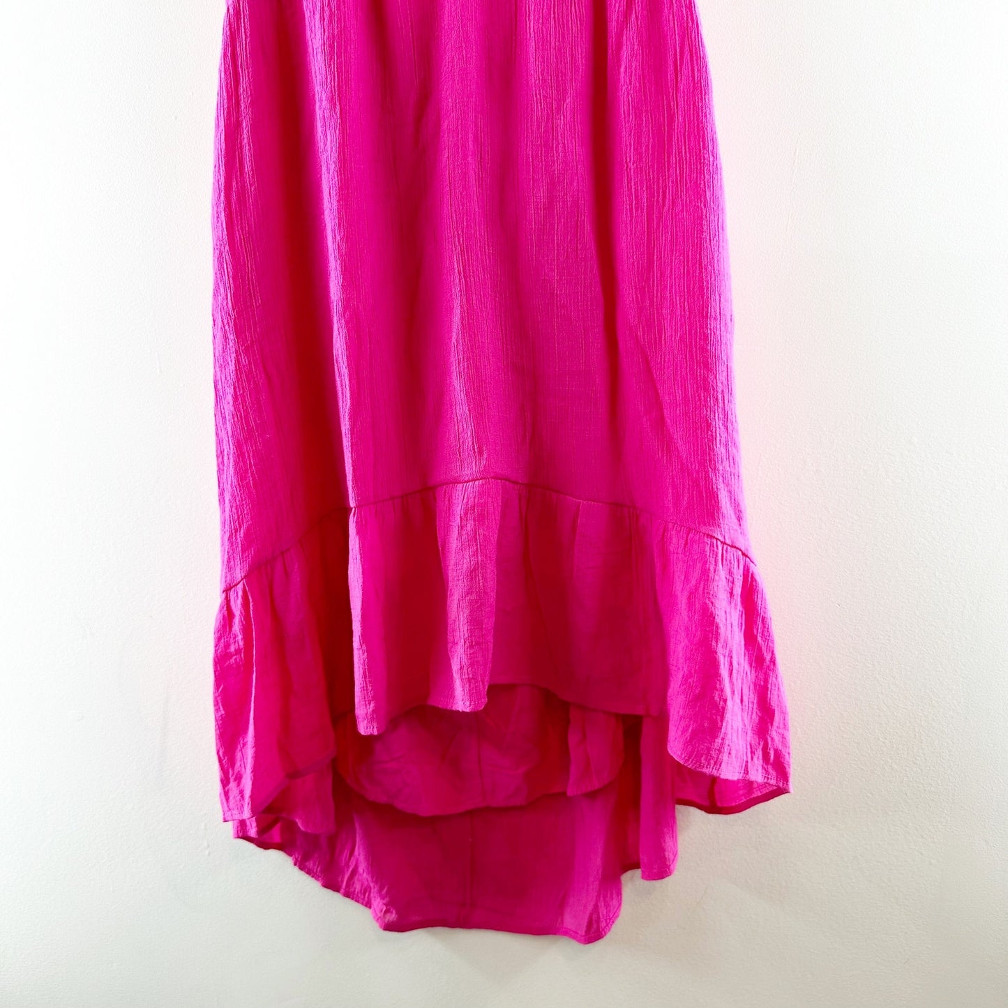 Pink Lily Cruise Through Town Halter Keyhole Mini Dress Hot Pink Large