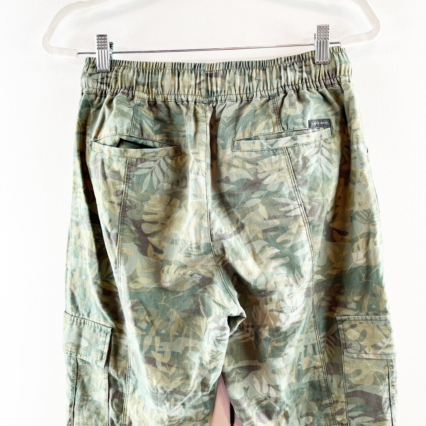 Sanctuary Camo Foliage Cargo High Rise Jogger Pants Green 27 / 4