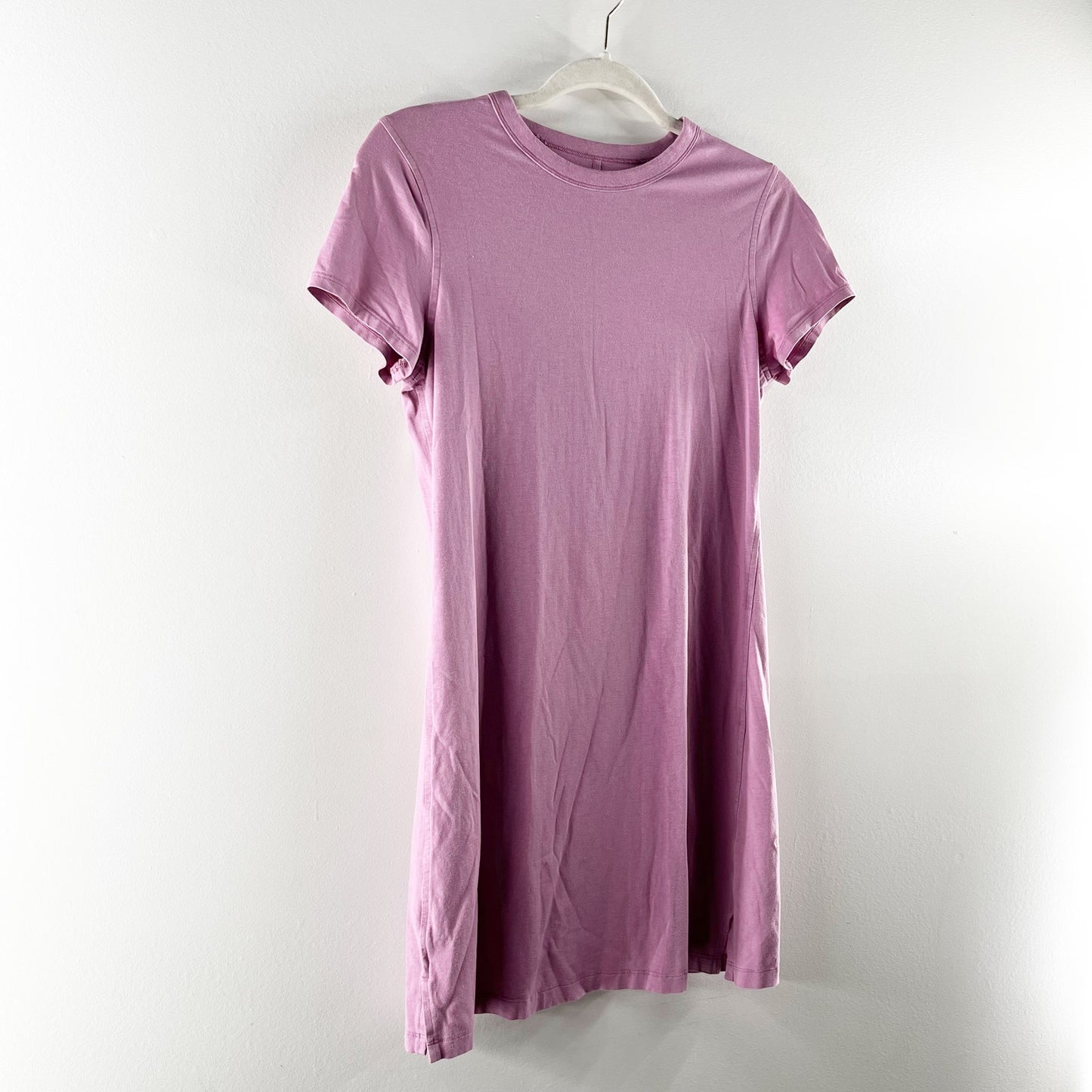 Lululemon Classic Fit Short Sleeve Cotton Mini Dress Purple Small