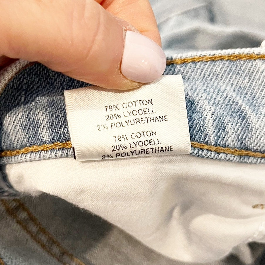 J. Crew High Rise Runway Bootcut Raw Hem Jeans in Gigi Raze Blue 25