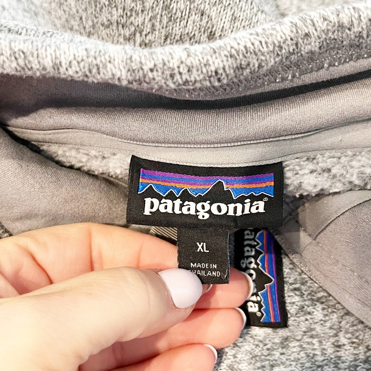 Patagonia Fleece Long Sleeve 1/4 Zip Better Sweater Jacket Birch White Gray XL