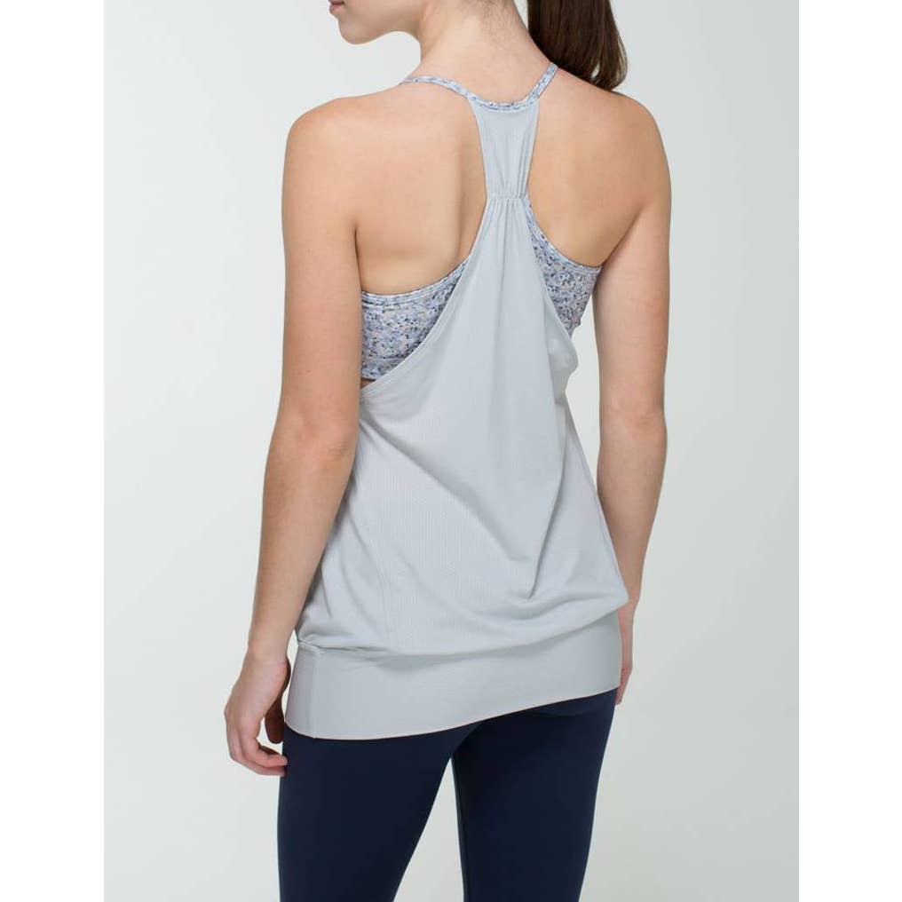 Lululemon Athletica No Limits Tank Silver Spoon Petite Fleur Silver Spoon 4
