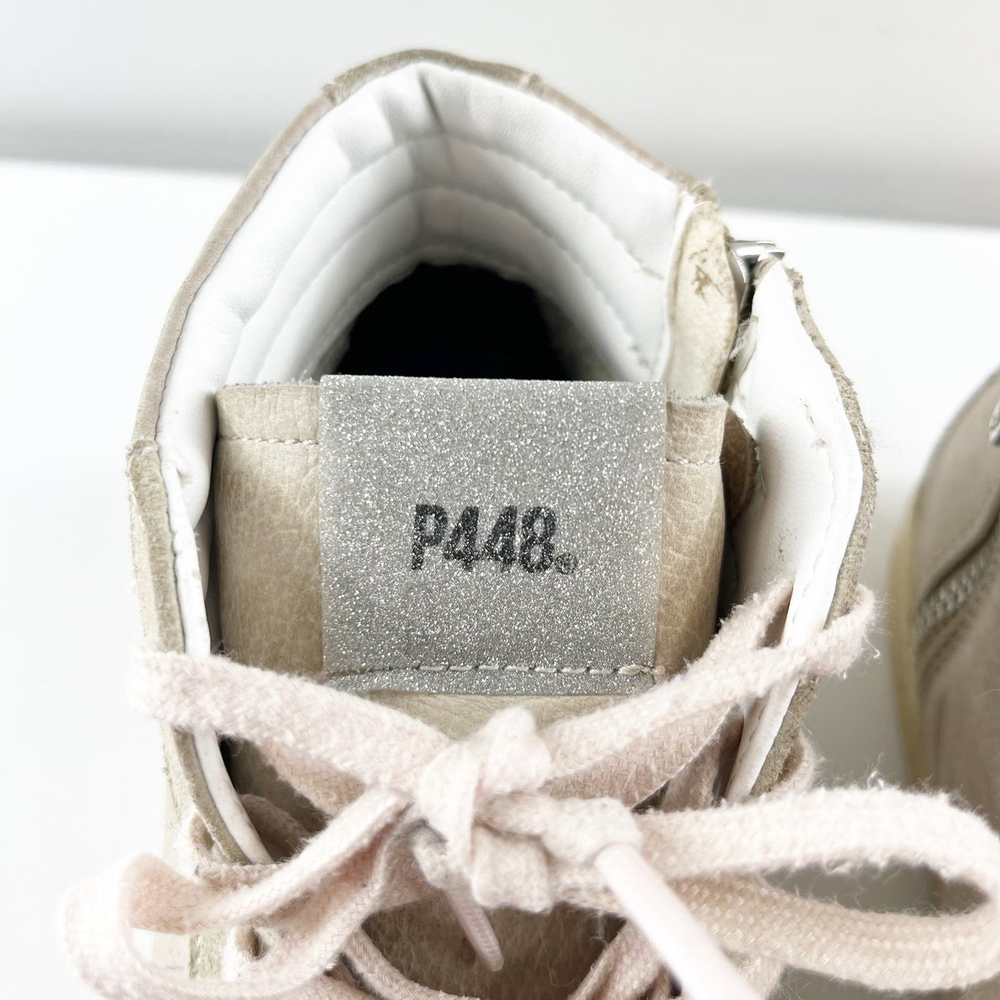 P448 Hightop Skate Sneakers Shoes Gray Cristal 38 / 8