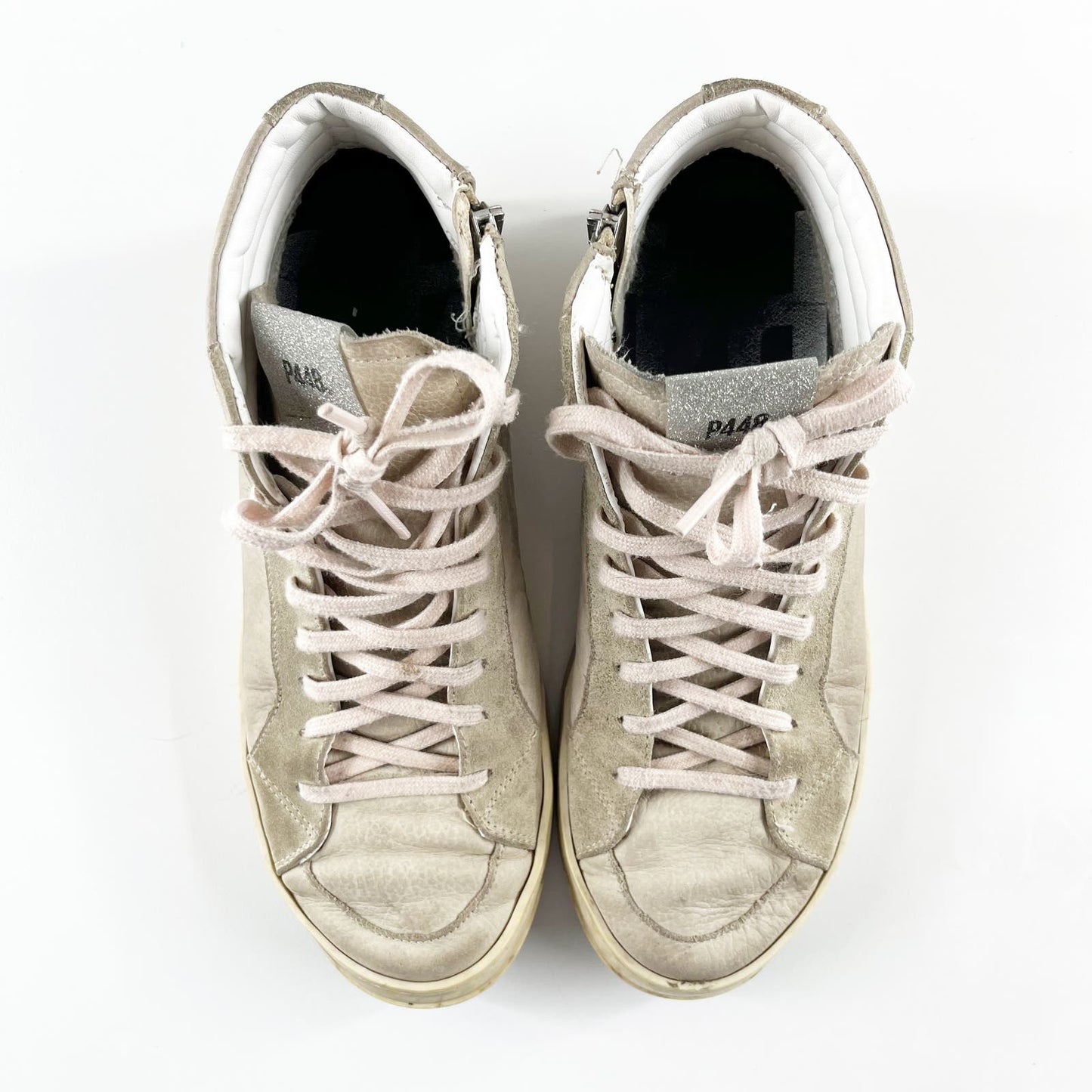 P448 Hightop Skate Sneakers Shoes Gray Cristal 38 / 8