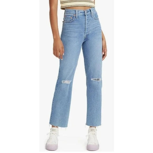 Levi's High Rise Ribcage Straight Ankle Jeans Blue 28 / 6