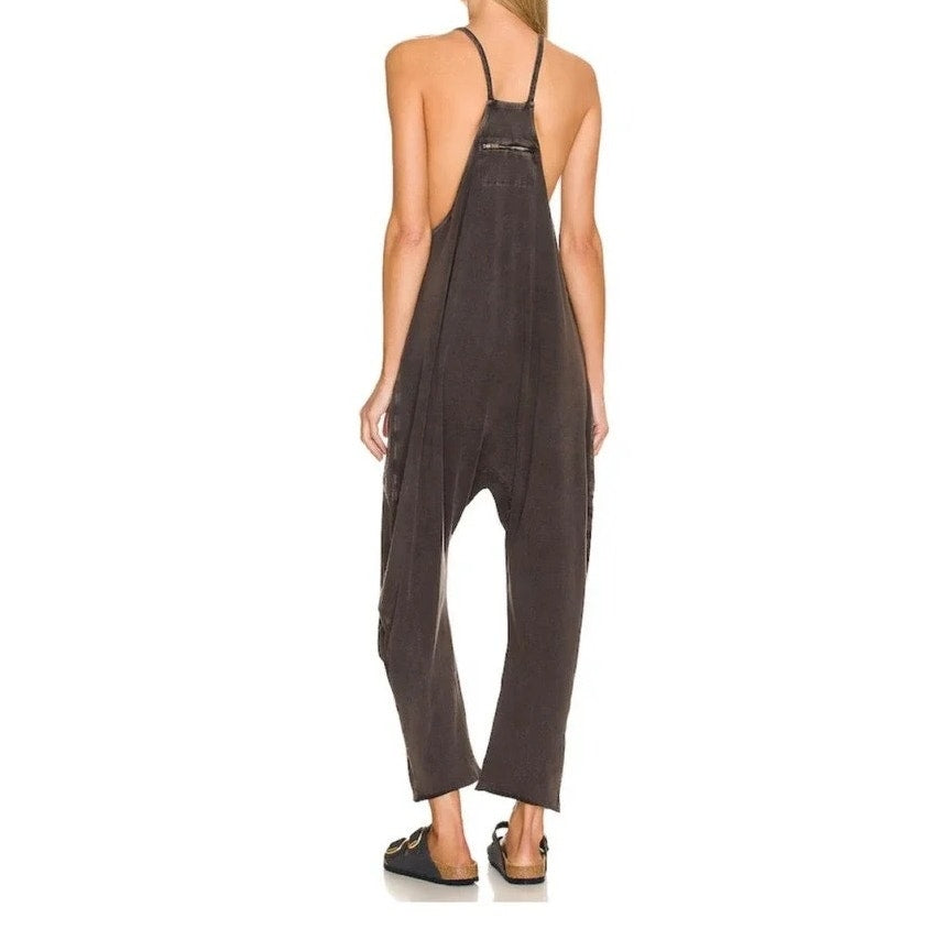 FP Movement Hot Shot Harem Onesie Jumspuit Washed Black XS