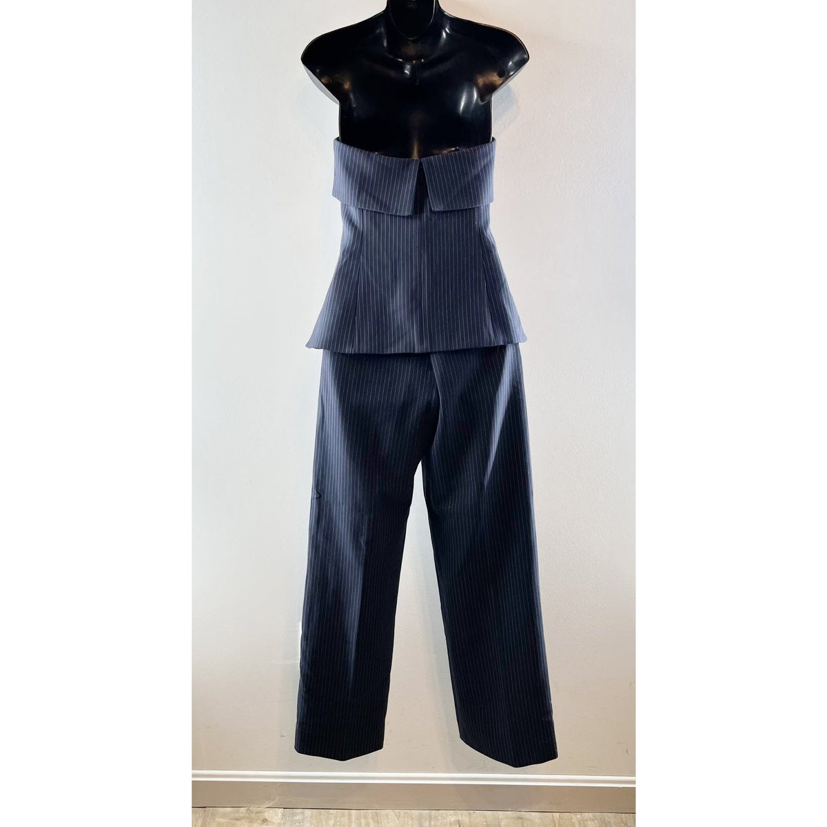 Babaton Aritzia Element Tube Top and Agency Trouser Pants Set hugh str admrl 4
