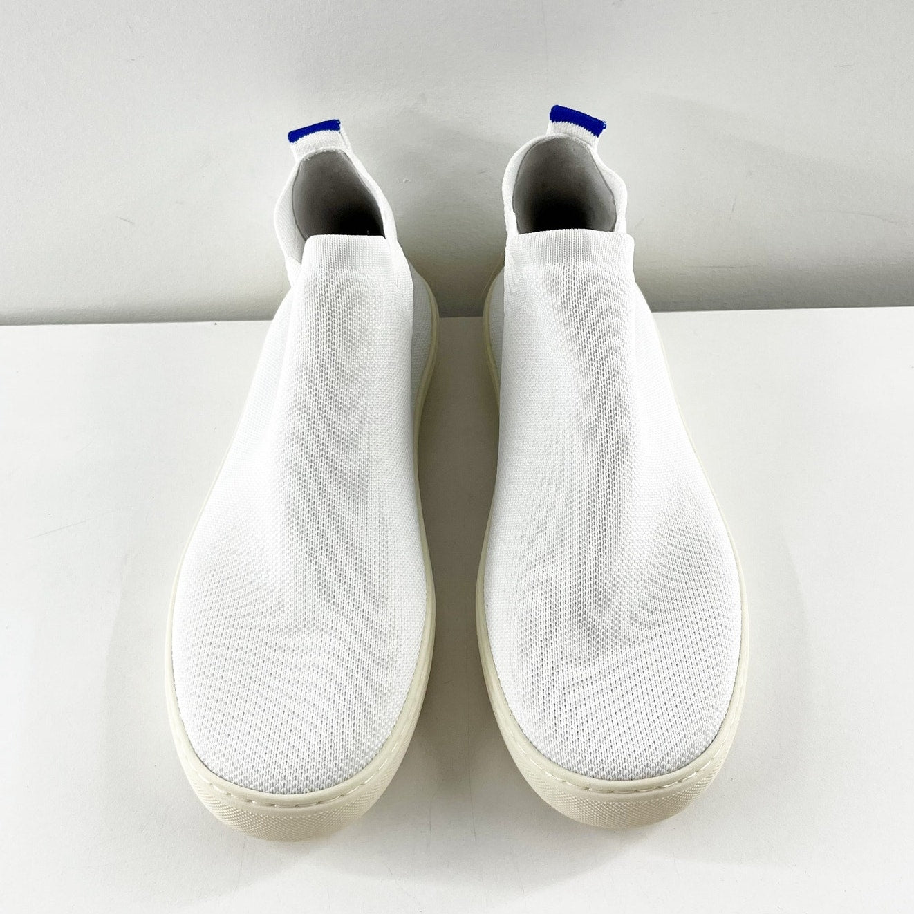 Rothy's Chelsea High Top Sneaker Boots Bright White 8.5