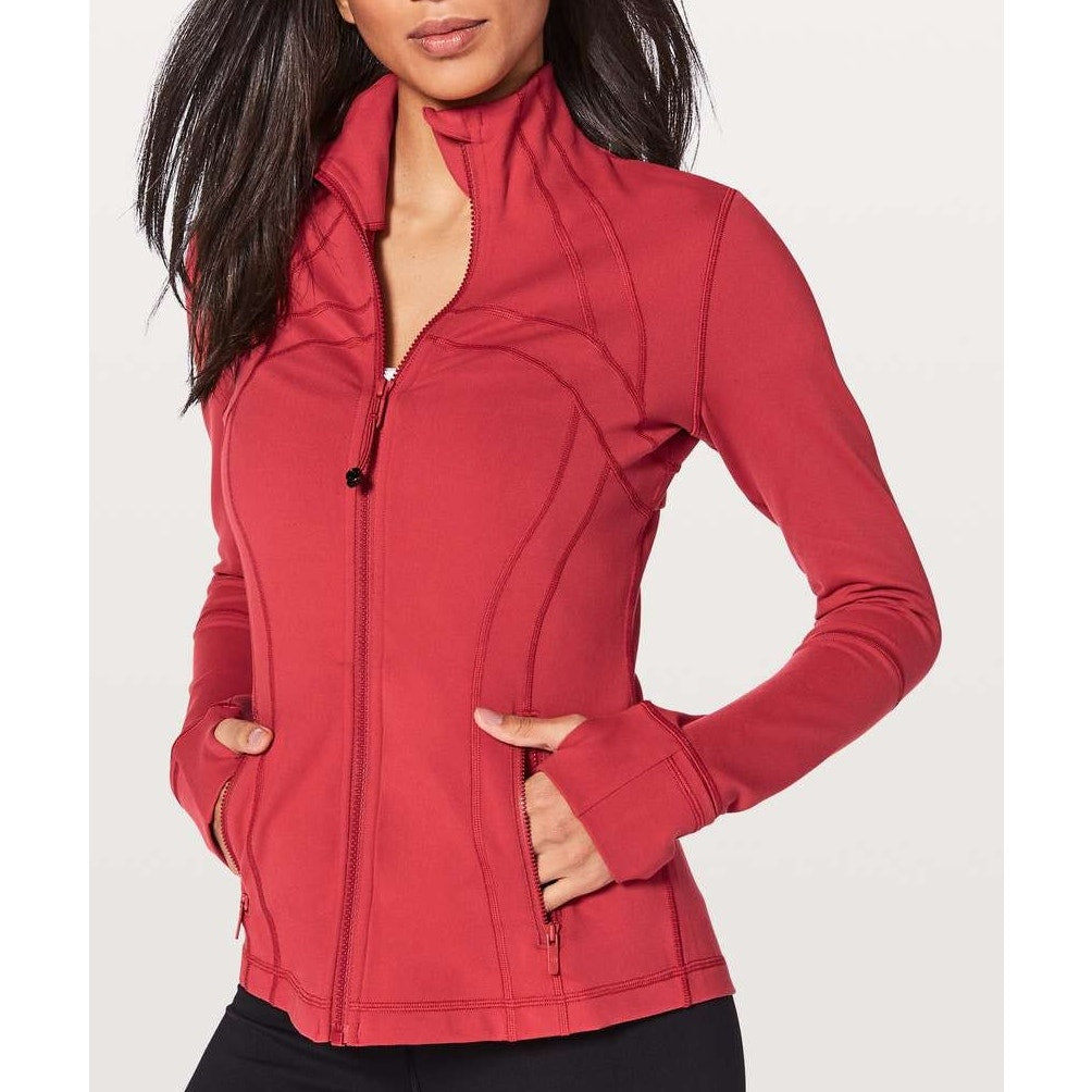Lululemon Athletica Long Sleeve Full Zip Define Jacket Persian Red 12