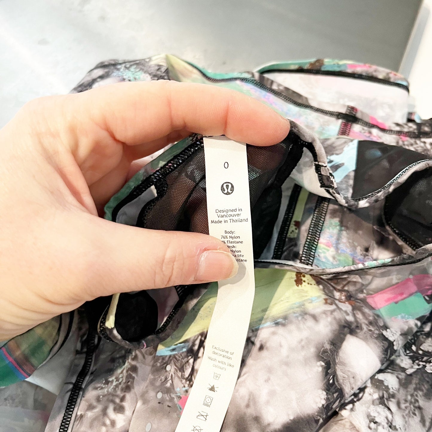 Lululemon Sculpt Cropped Tank Top Paint Drift Multi 0