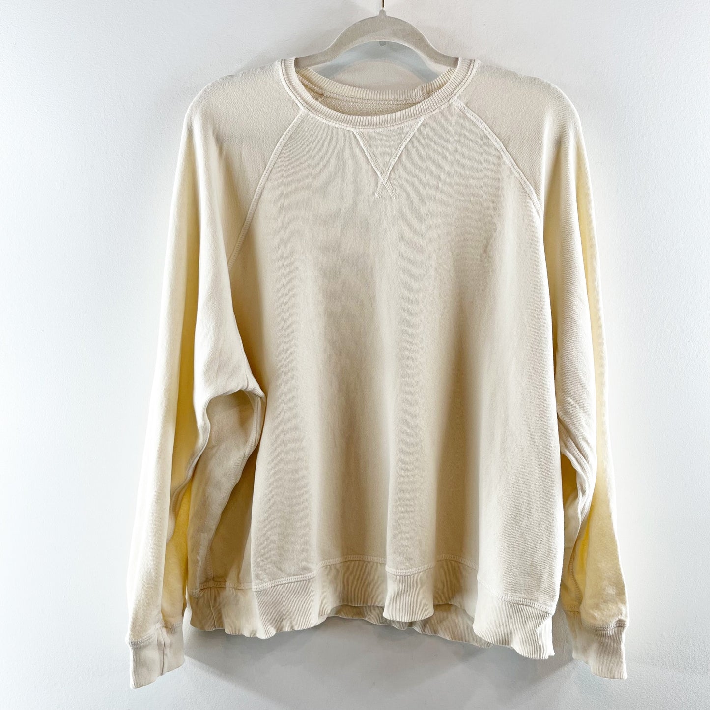 The Great The Slouch Sweatshirt & Stadium Sweatpants Set Cream XS / S