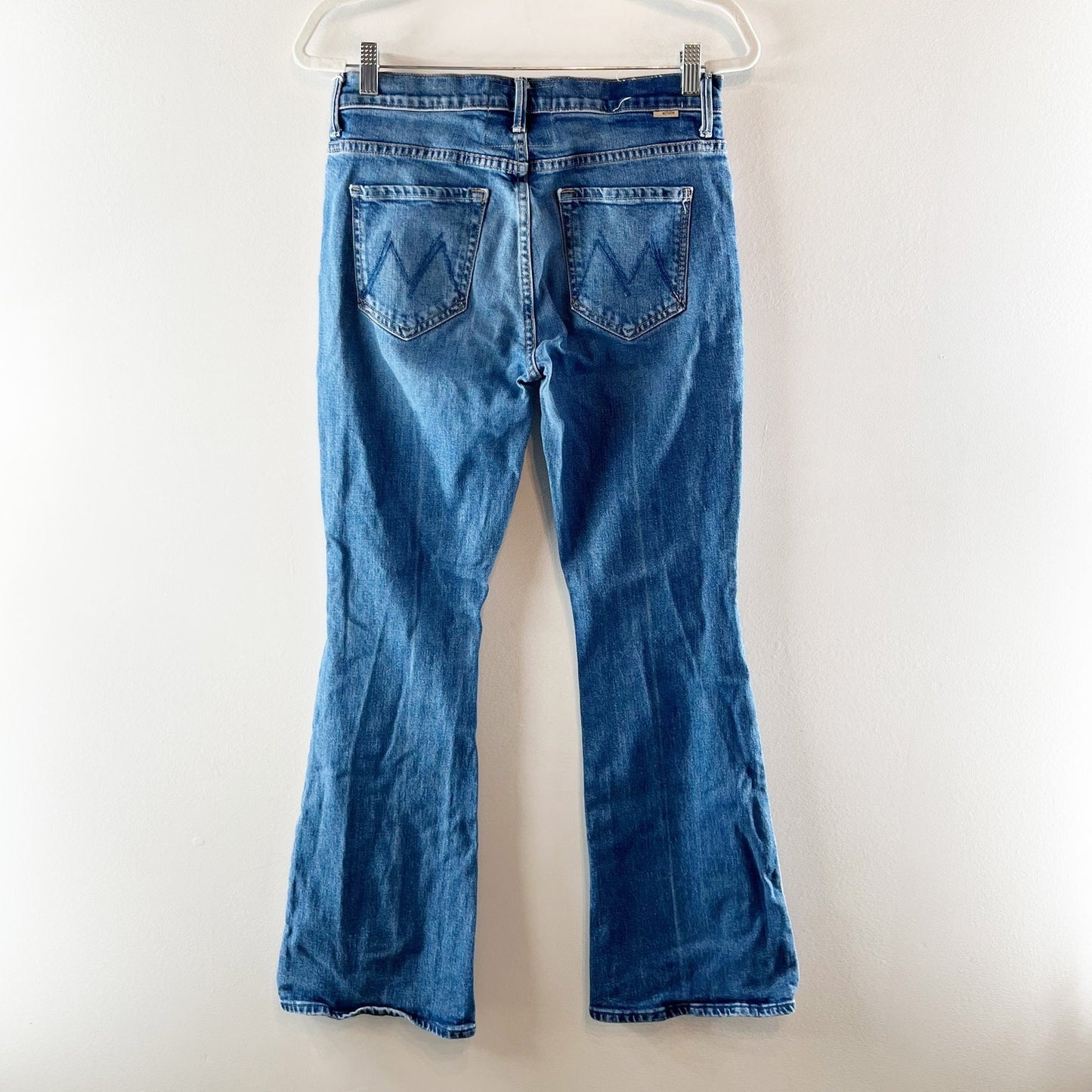 Mother The Weekender Mid Rise Denim Flared Jeans It's A Small World 29