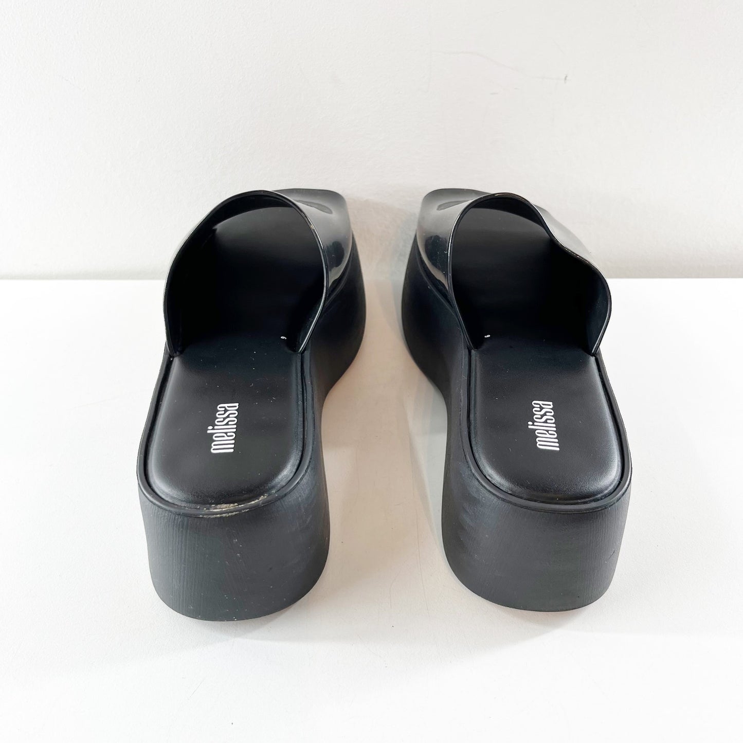Melissa Becky Platform Slide Sandals Black