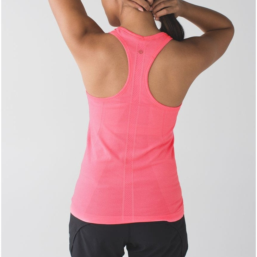 Lululemon Run: Swiftly Tech Racerback Tank Top Heathered Neon Pink 6