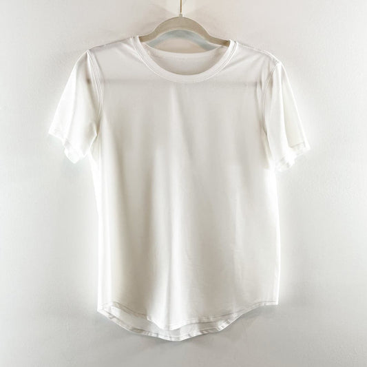 Lululemon Short Sleeve Basic Crewneck Workout Top Shirt White Small