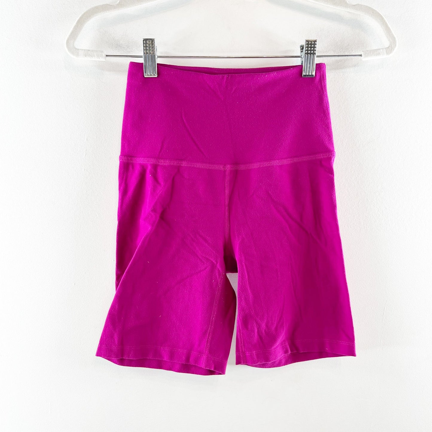 Beyond Yoga Spacedye High Waisted Biker Shorts Pink Glow Heather Small