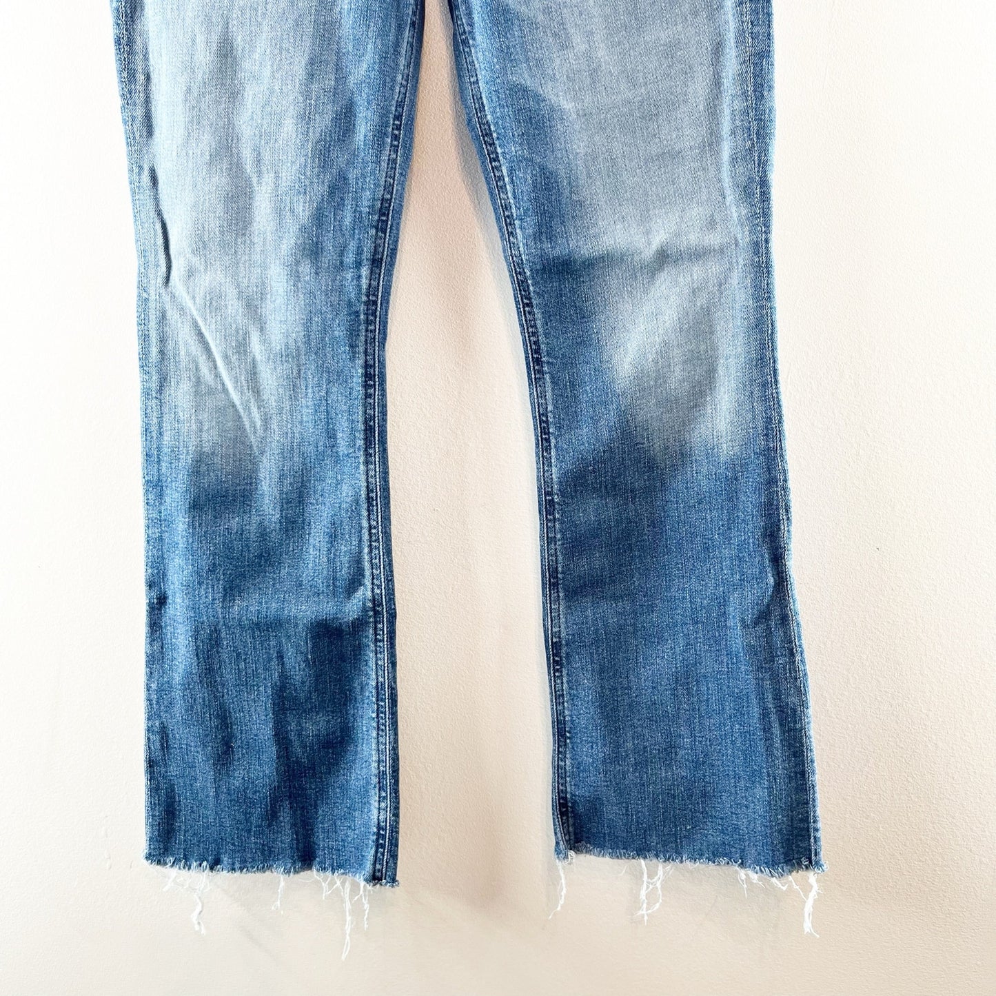 Citizens of Humanity Isola Cropped High Rise Bootcut Button Fly Jeans Blue 26