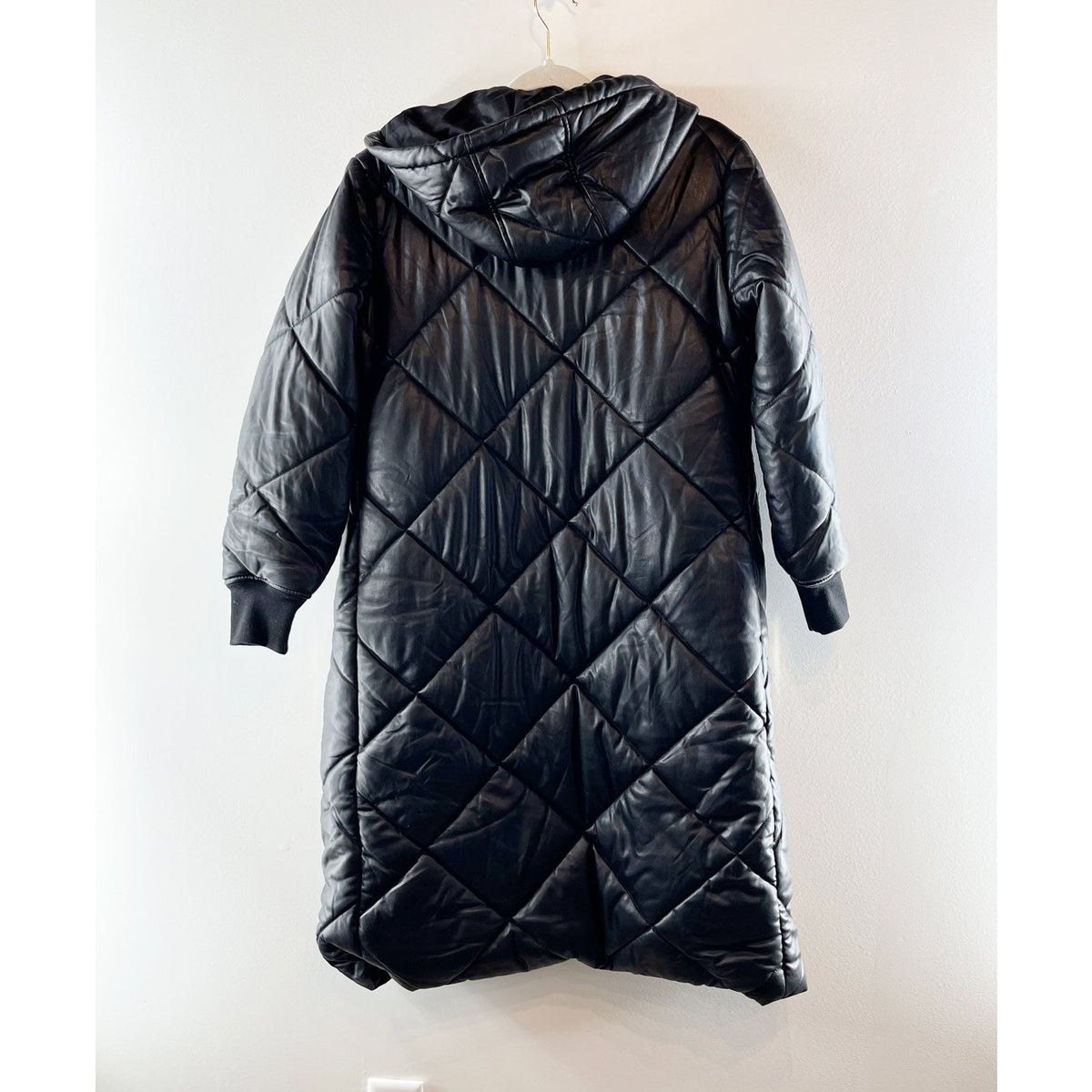 Lamarque Samantha Black Quilted Puffer Winter Parka Coat Jacket XS
