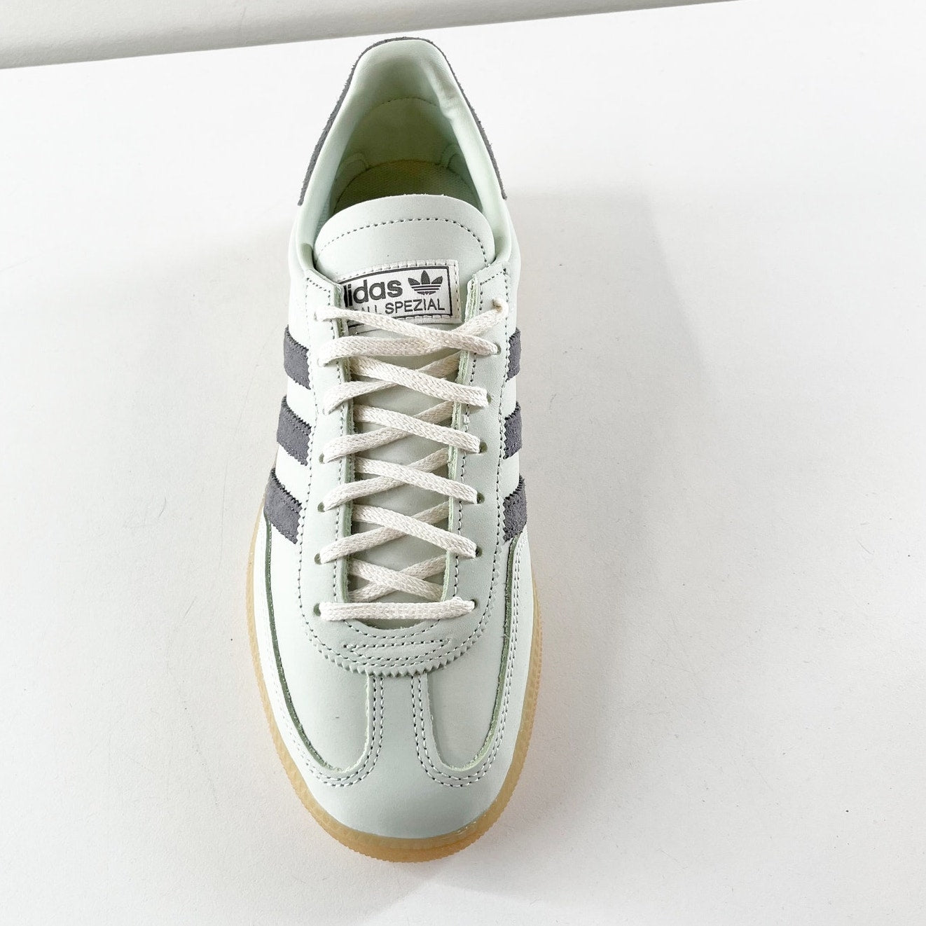 Adidas Handball Spezial Low Top Lace Up Sneakers Linen Green 8