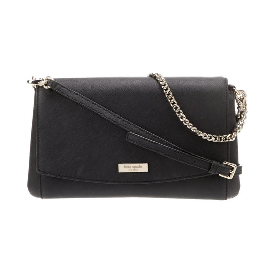 Kate Spade Rectangle Crossbody Purse Bag Leather Black
