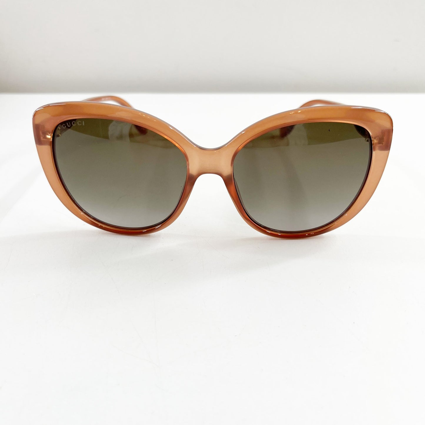 Gucci GG0789S Plastic Frame Brown Lens Butterfly Sunglasses