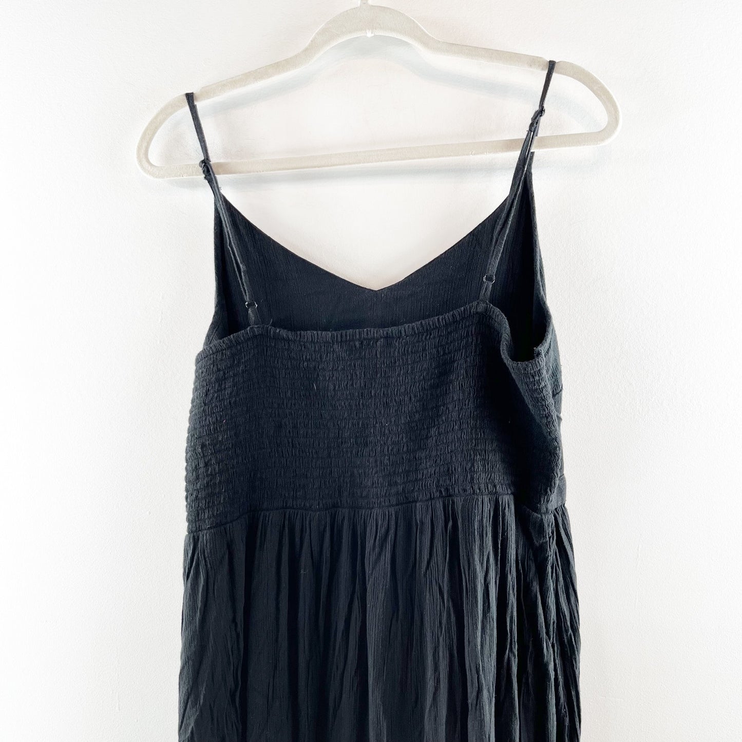 Aerie Maxi Cutout Tiered Dress Black XL