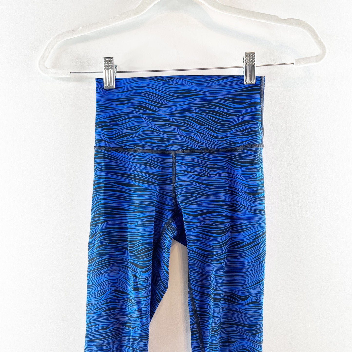 Lululemon High Times Pant (Full-On Luxtreme) Life Lines Cerulean Blue Black 2
