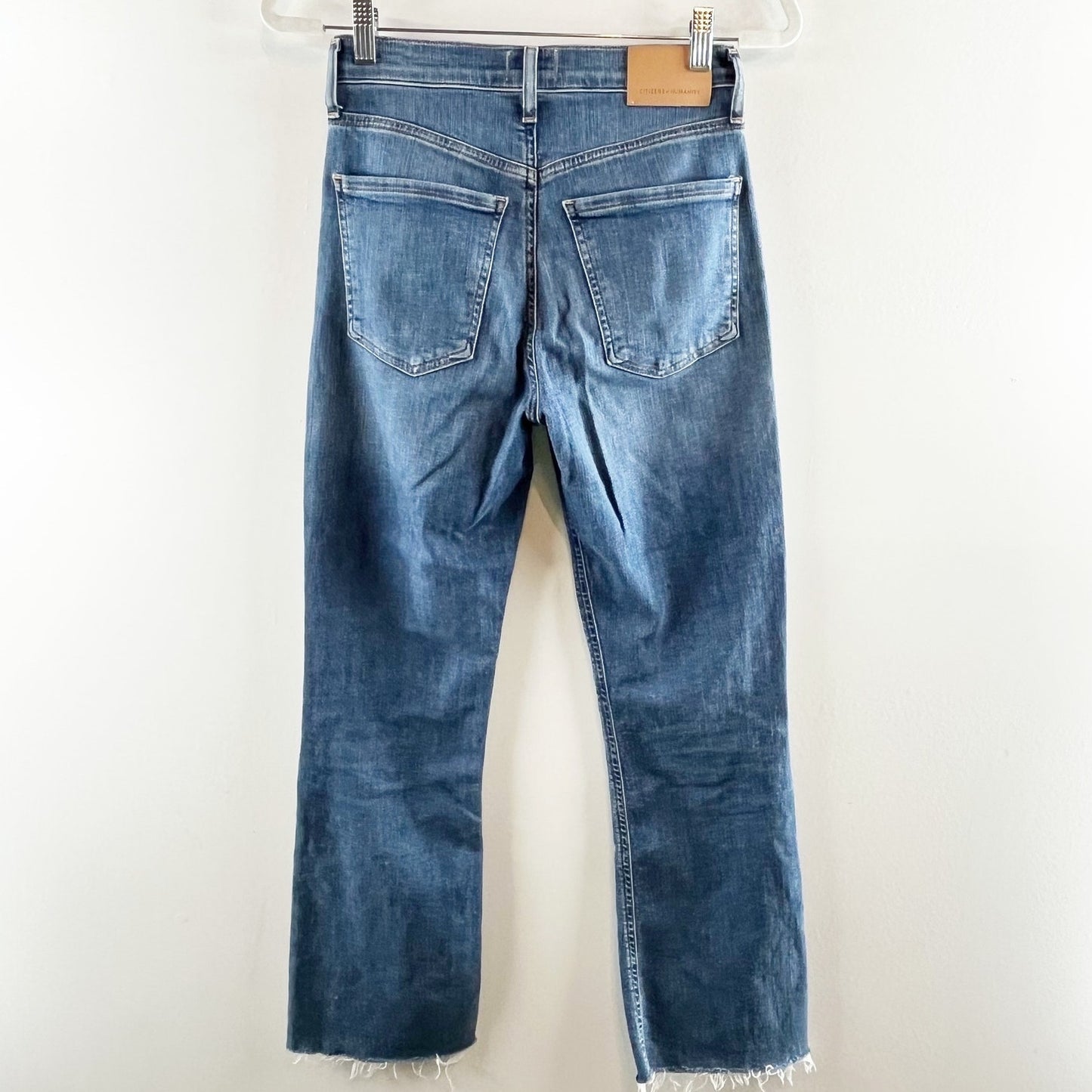 Citizens of Humanity High Rise Isola Cropped Boot Cut Jeans Blue 25