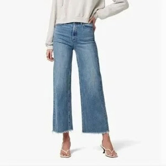 Joe's Jeans The High Rise Mia Wide Leg Ankle Jeans Blue 30