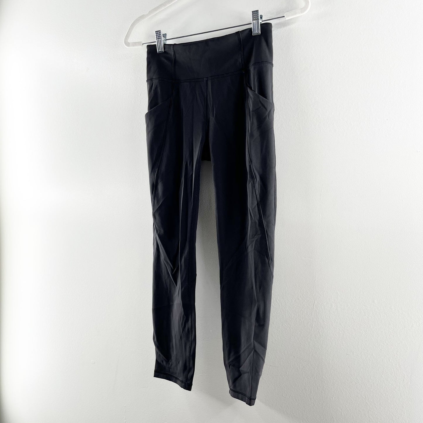 Lululemon Time To Sweat Crop High Rise Leggings Black 4