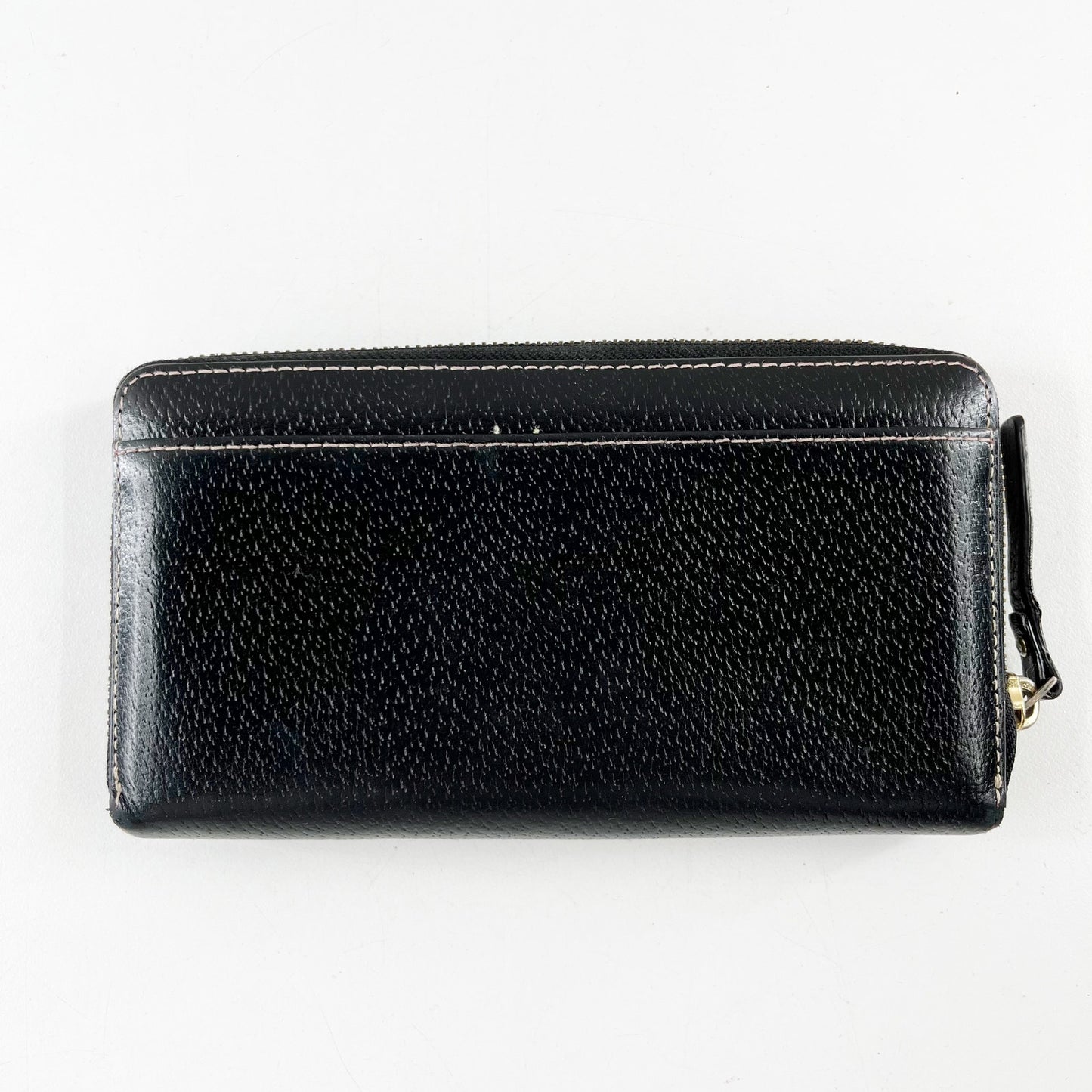 Kate Spade Pebbled Leather Rectangle Zip Around Wallet Black