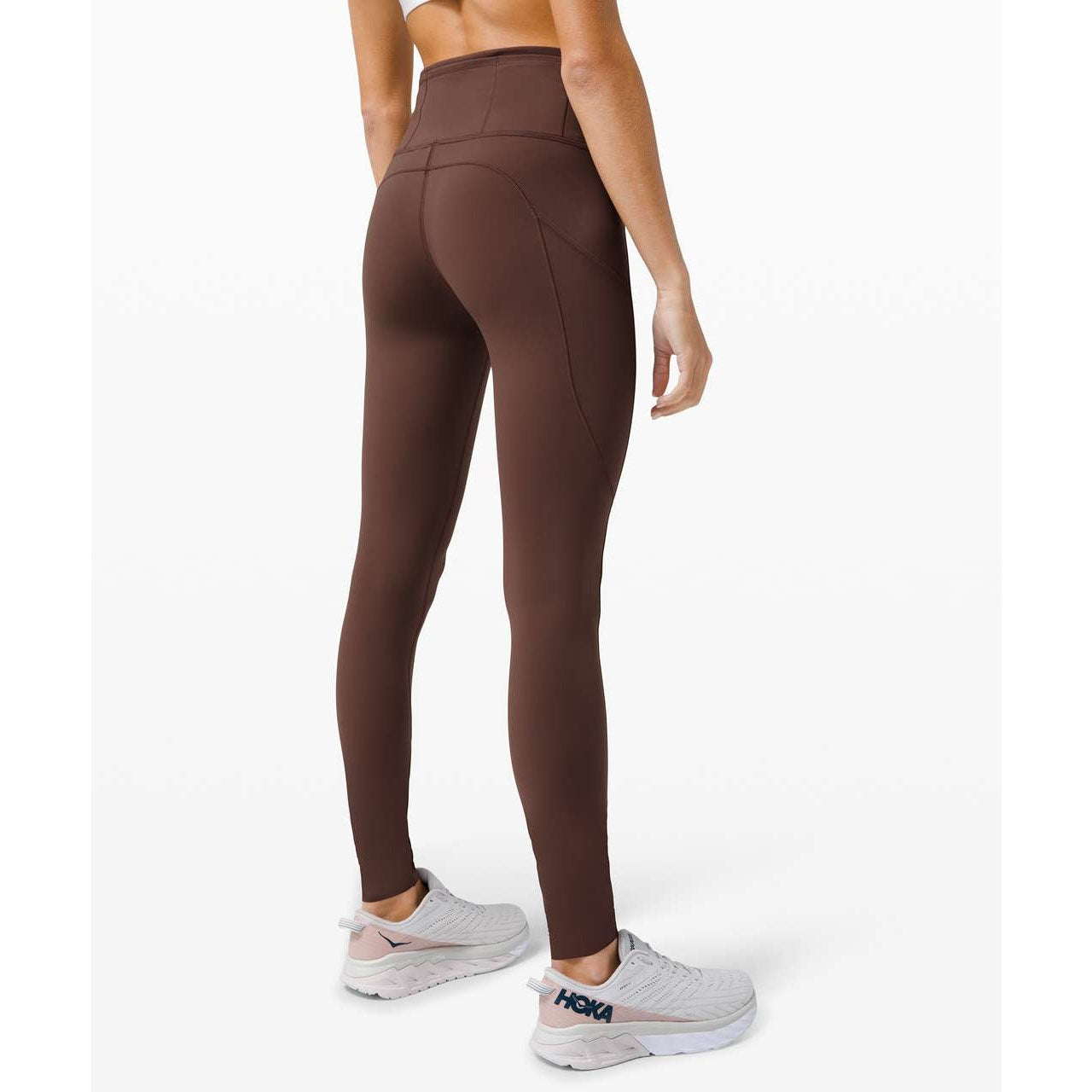 Lululemon Fast and Free Tight Leggings 28" Non-Reflective Brown Earth 10