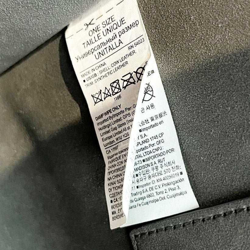 Banana Republic Large Leather Rectangle Structured Tote Bag Brown