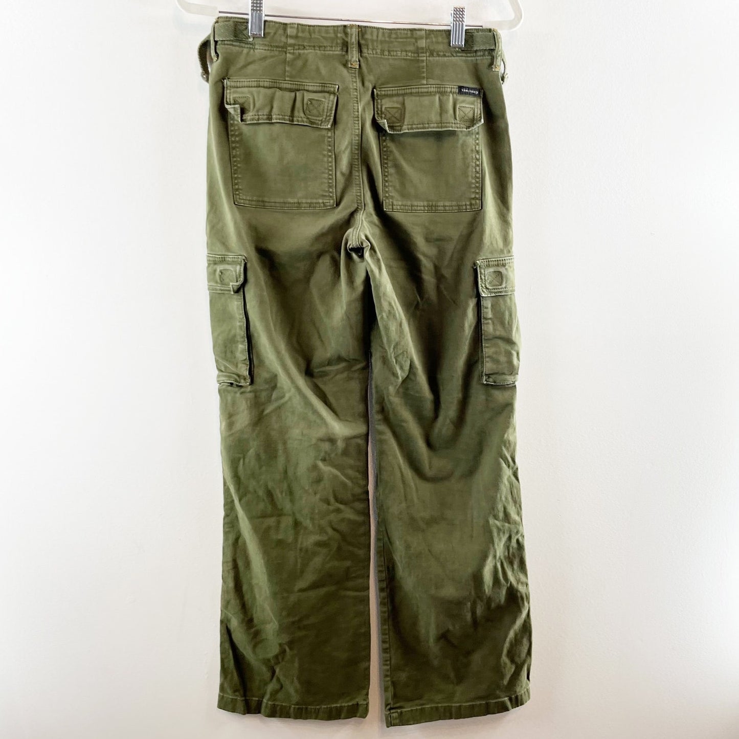Sanctuary Reissue High Rise Wide Leg Cargo Pants Moss Green XS
