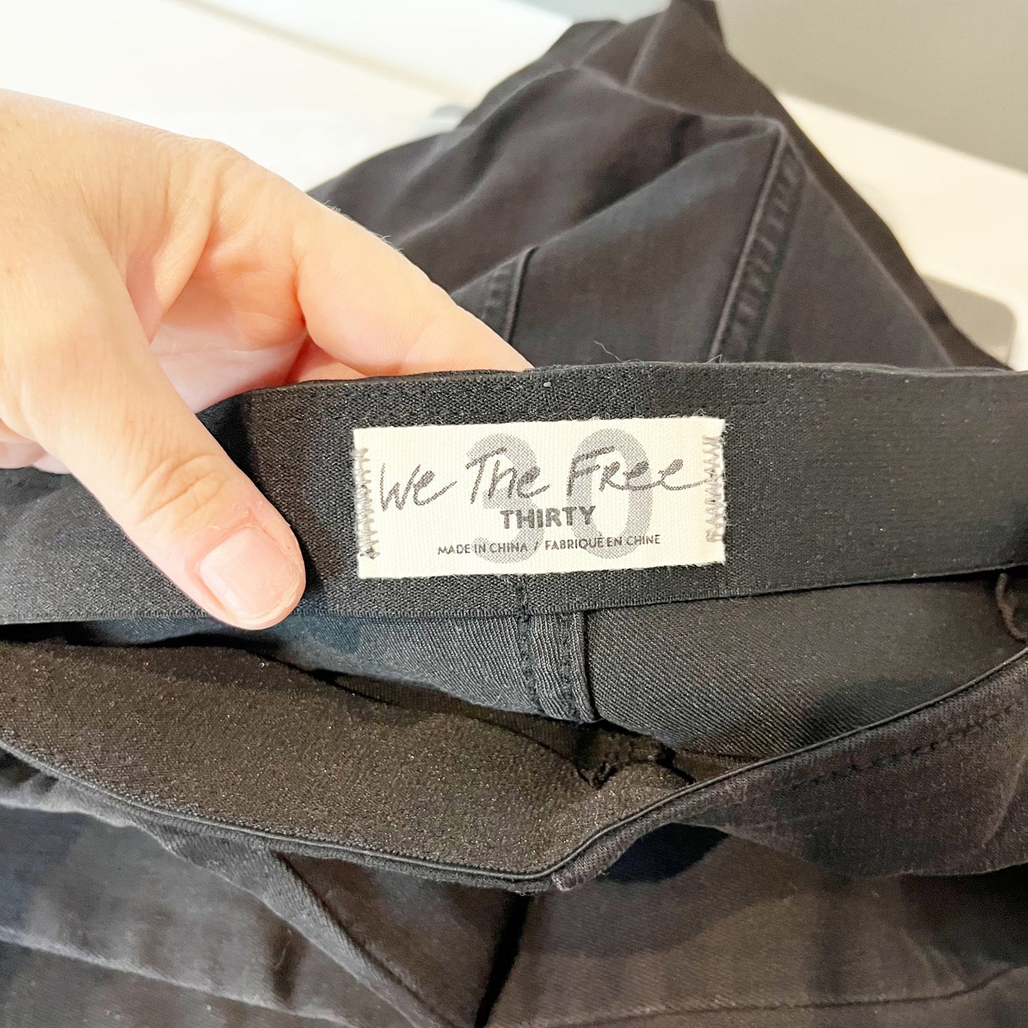 Free People High Rise Penny Flare Pull On Pants Jeans Black 30 / 10