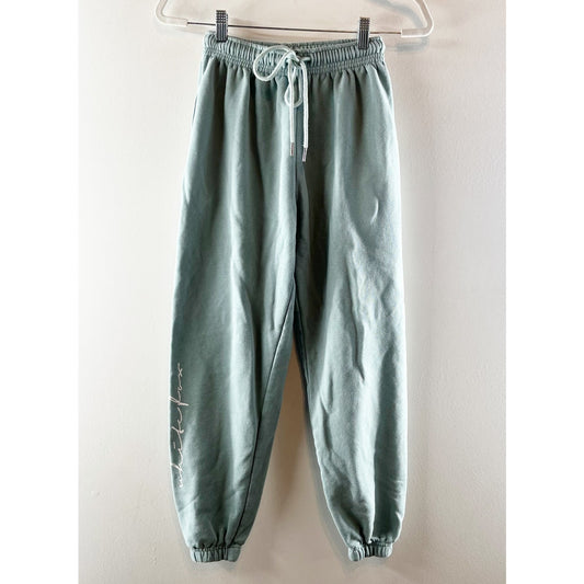 White Fox Jogger Sweatpants Green XS