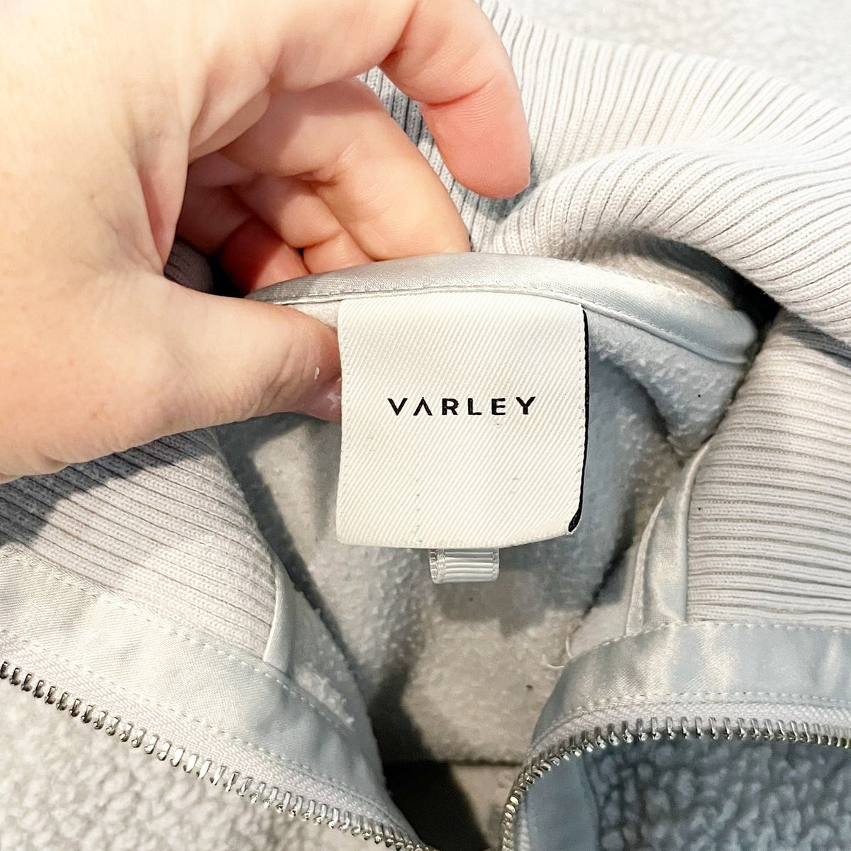 Varley Roselle Half Zip Fleece Pullover Sweatshirt Gray XS