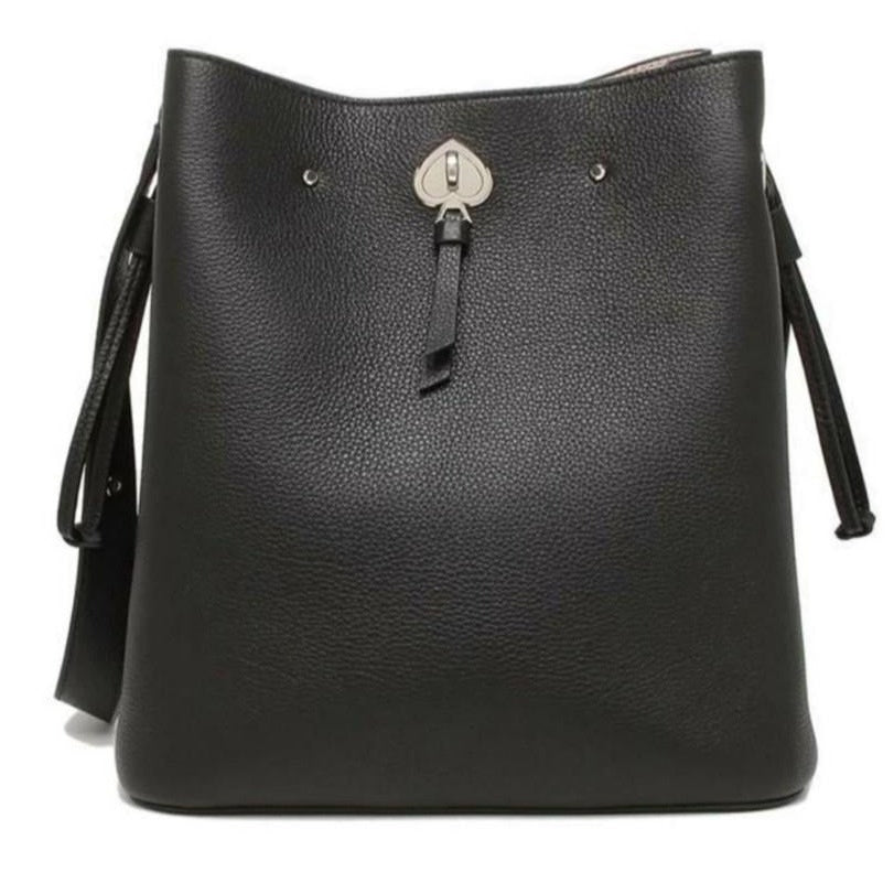 Kate Spade New York Logo Marti Pebble Leather Bucket Shoulder Bag